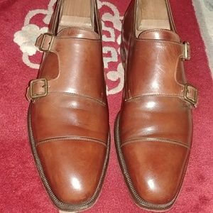 Crockett and Jones Chestnut Double Monks